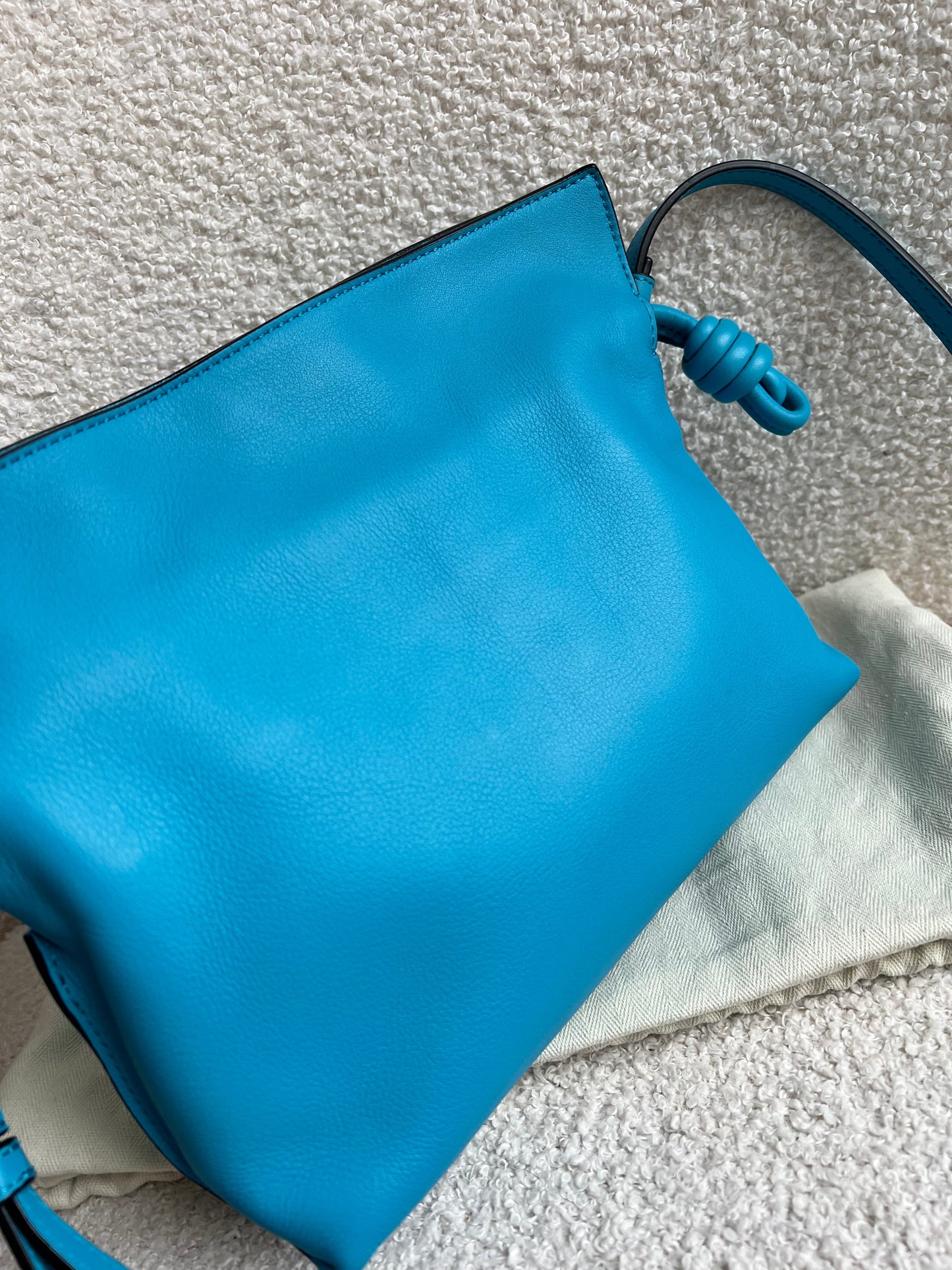 Loewe Cyan Mini Flamenco Clutch Bag (RRP £1800)