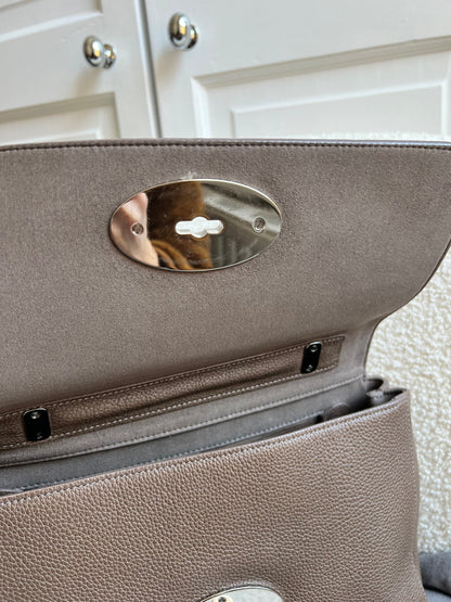 Mulberry Taupe Medium Lily with Silver Hardware (RRP £1095)
