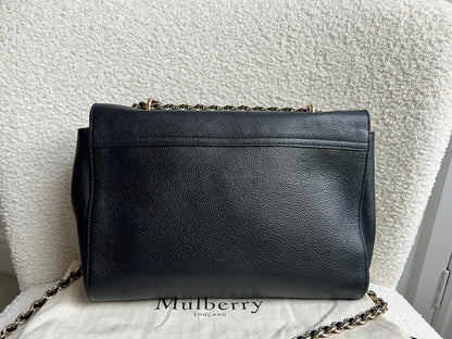 Mulberry Black Medium Lily with Gold Hardware (RRP £1195)