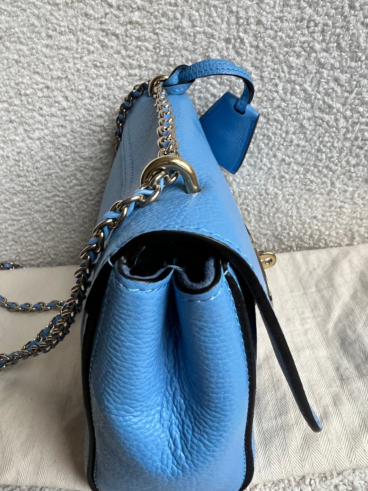Mulberry Cornflower Blue Regular Lily with Gold Hardware (RRP £995)