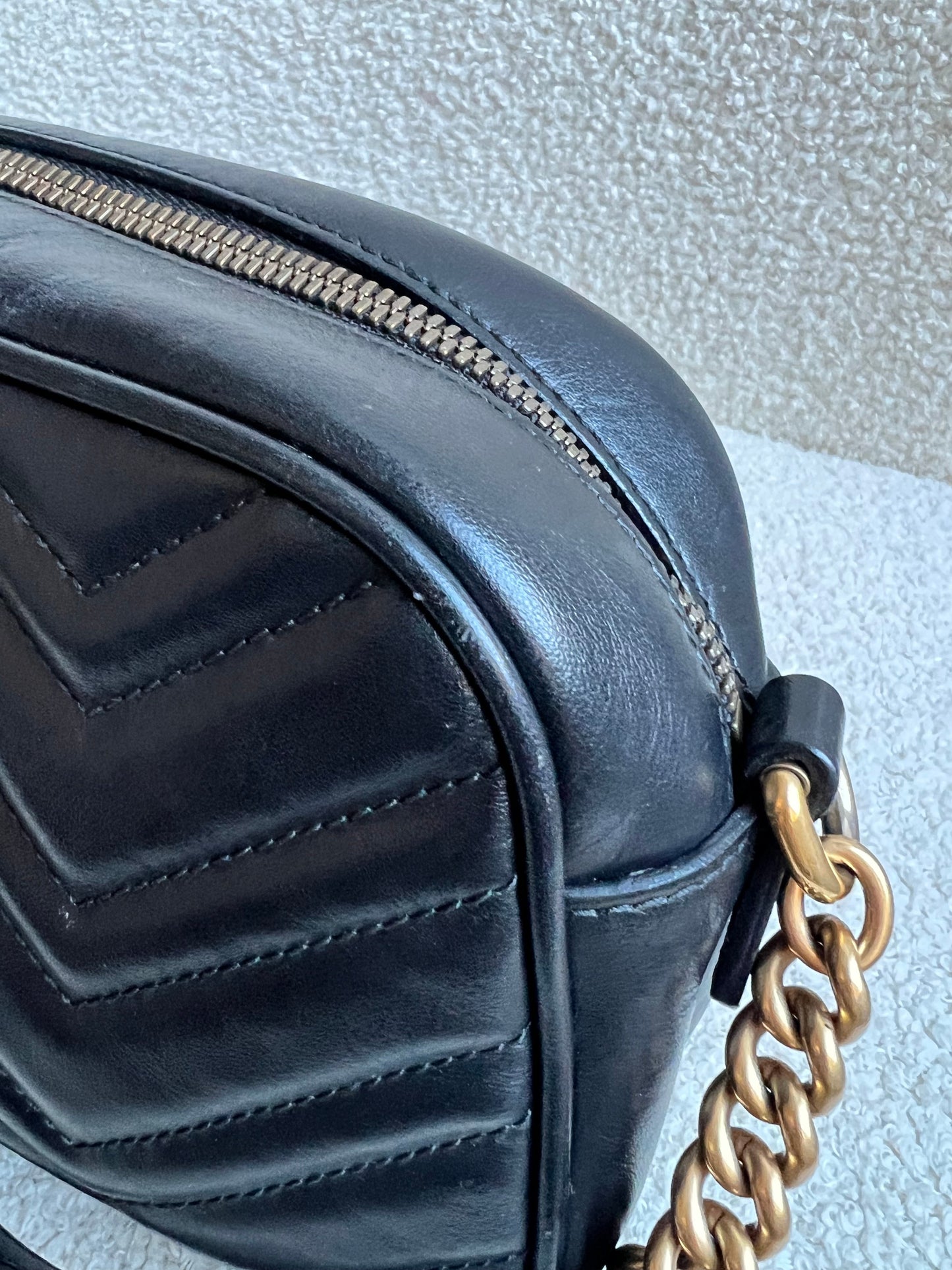 Gucci GG Black Marmont Small Shoulder Bag (RRP £1440)
