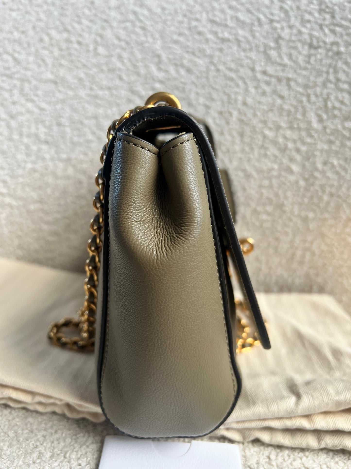 Mulberry Linen Regular Lily with Gold Hardware (RRP £995)