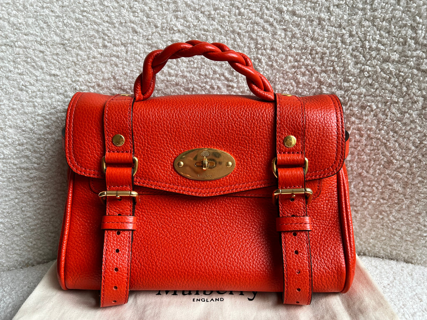 Mulberry Orange Mini Alexa (RRP £995)