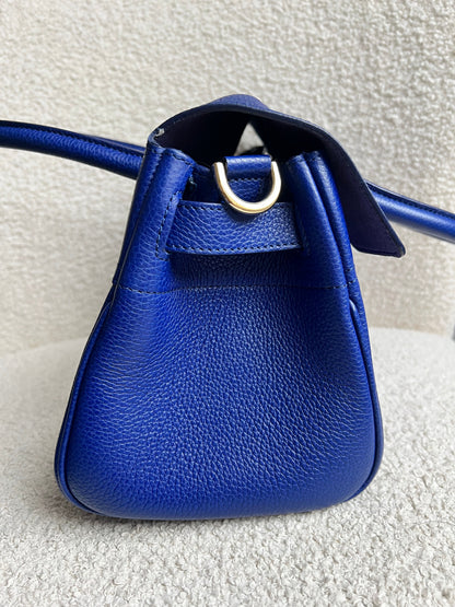 Mulberry Neon Blue Bayswater Satchel (RRP £995)