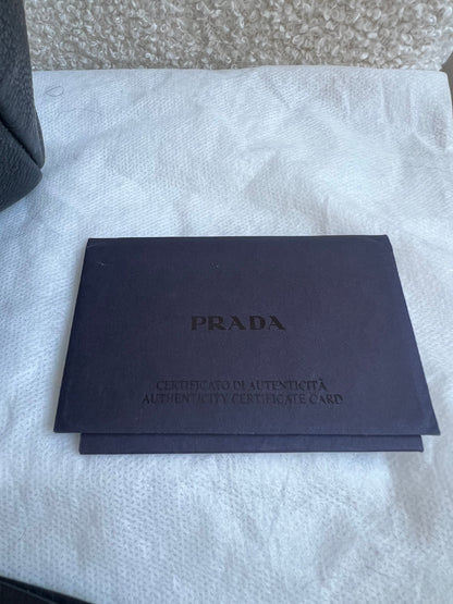 Prada Black Vitello Daino Tote