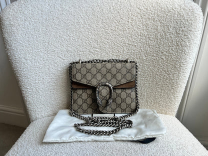 Gucci Dionysus GG Supreme Mini Shoulder Bag (RRP £1,890)