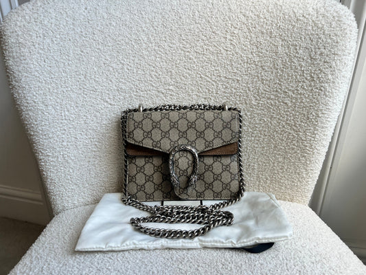 Gucci Dionysus GG Supreme Mini Shoulder Bag (RRP £1,890)