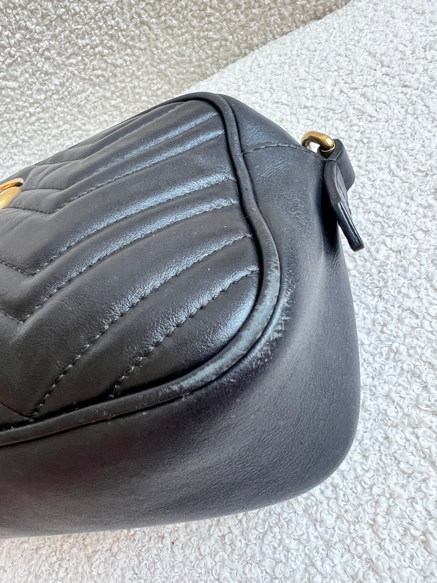 Gucci GG Black Marmont Small Shoulder Bag (RRP £1440)
