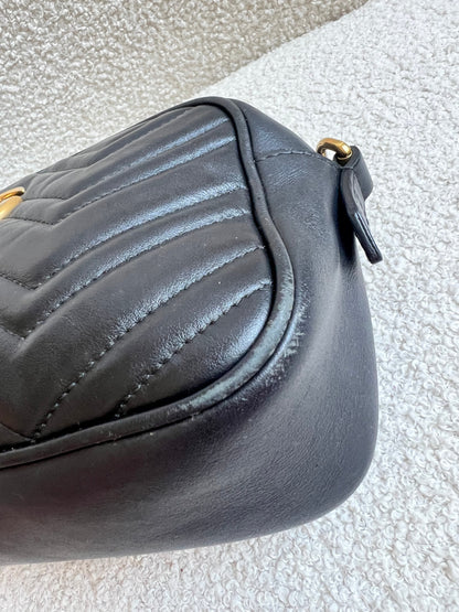 Gucci GG Black Marmont Small Shoulder Bag (RRP £1440)
