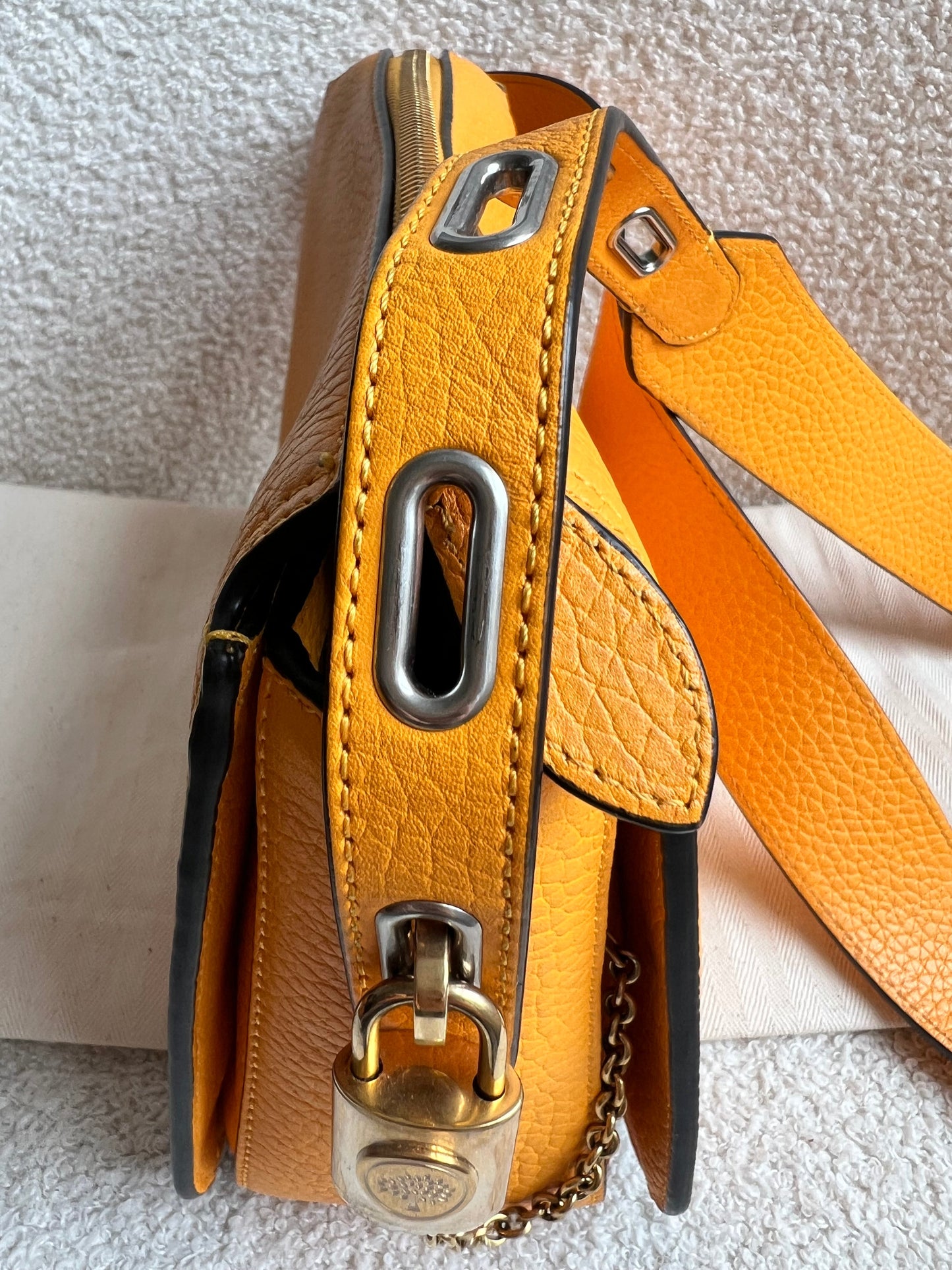 Mulberry Billie in Double Yellow Small Classic Grain (RRP £895)