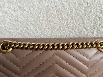 Gucci GG Dusty Pink Marmont Small Shoulder Bag (RRP £2070)