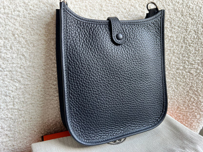 Hermes Evelyne TPM in Caban Clemence Leather with Palladium Hardware