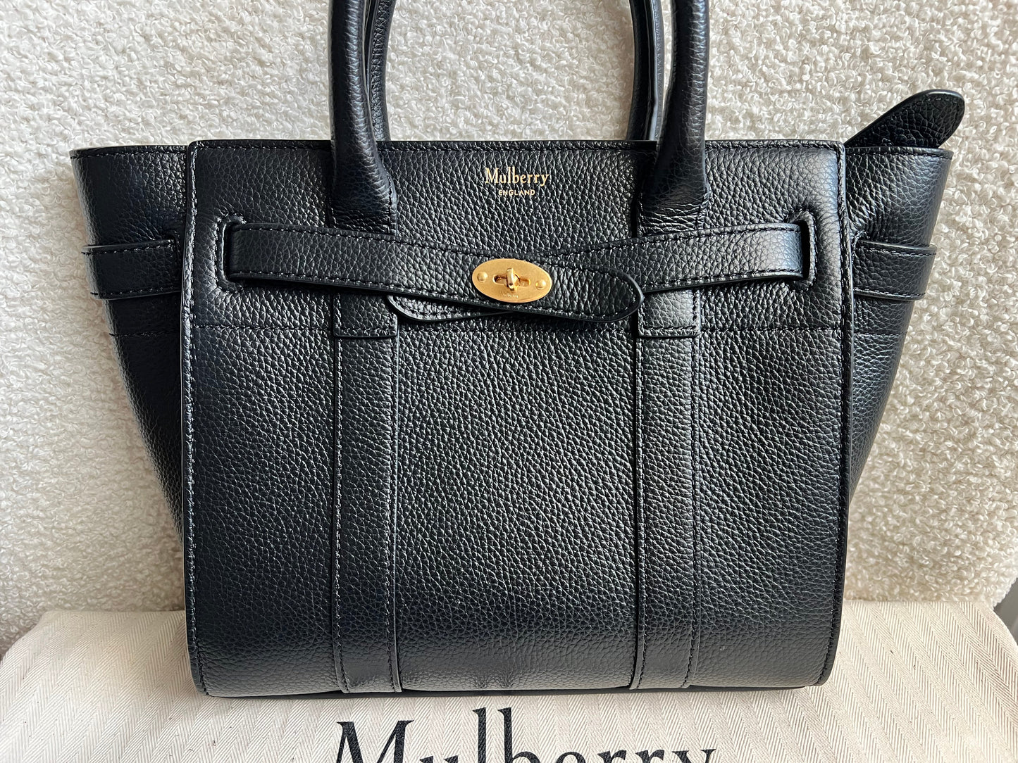 Mulberry Black Mini Zipped Bayswater (RRP £1095)