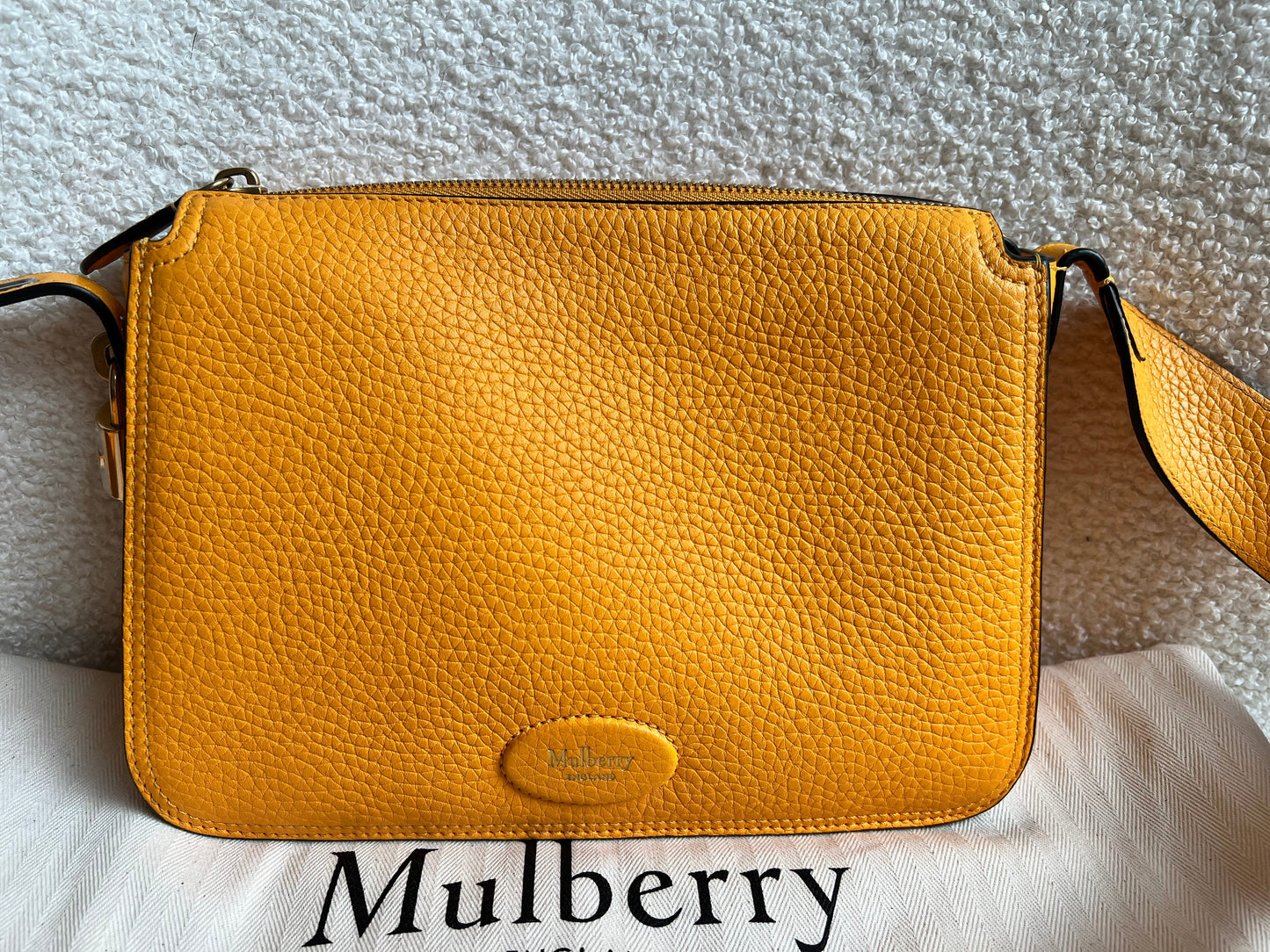 Mulberry Billie in Double Yellow Small Classic Grain (RRP £895)