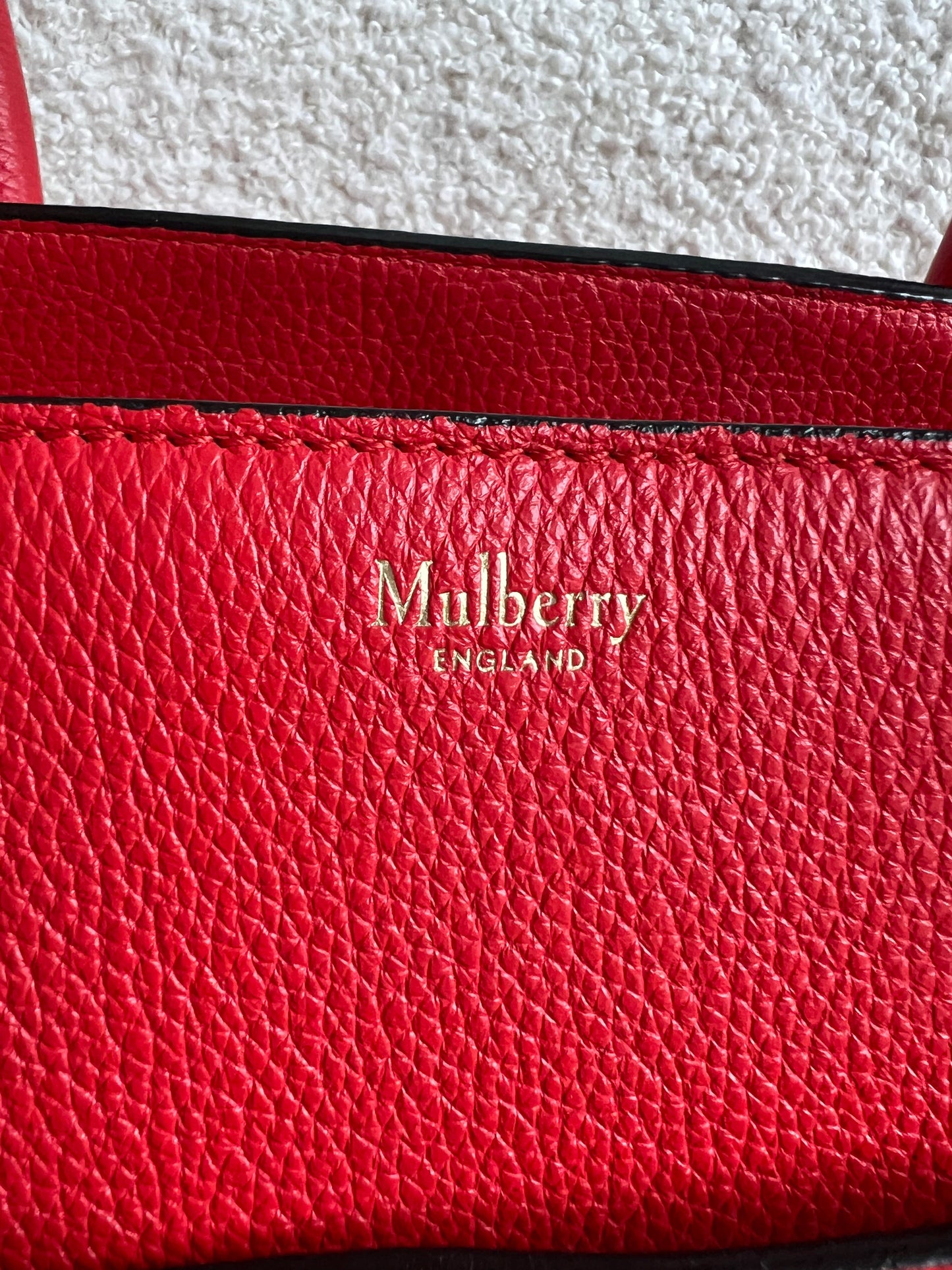 Mulberry Fiery Red Zipped Bayswater (RRP £1,350)