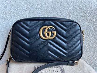 Gucci GG Black Marmont Small Shoulder Bag (RRP £1440)