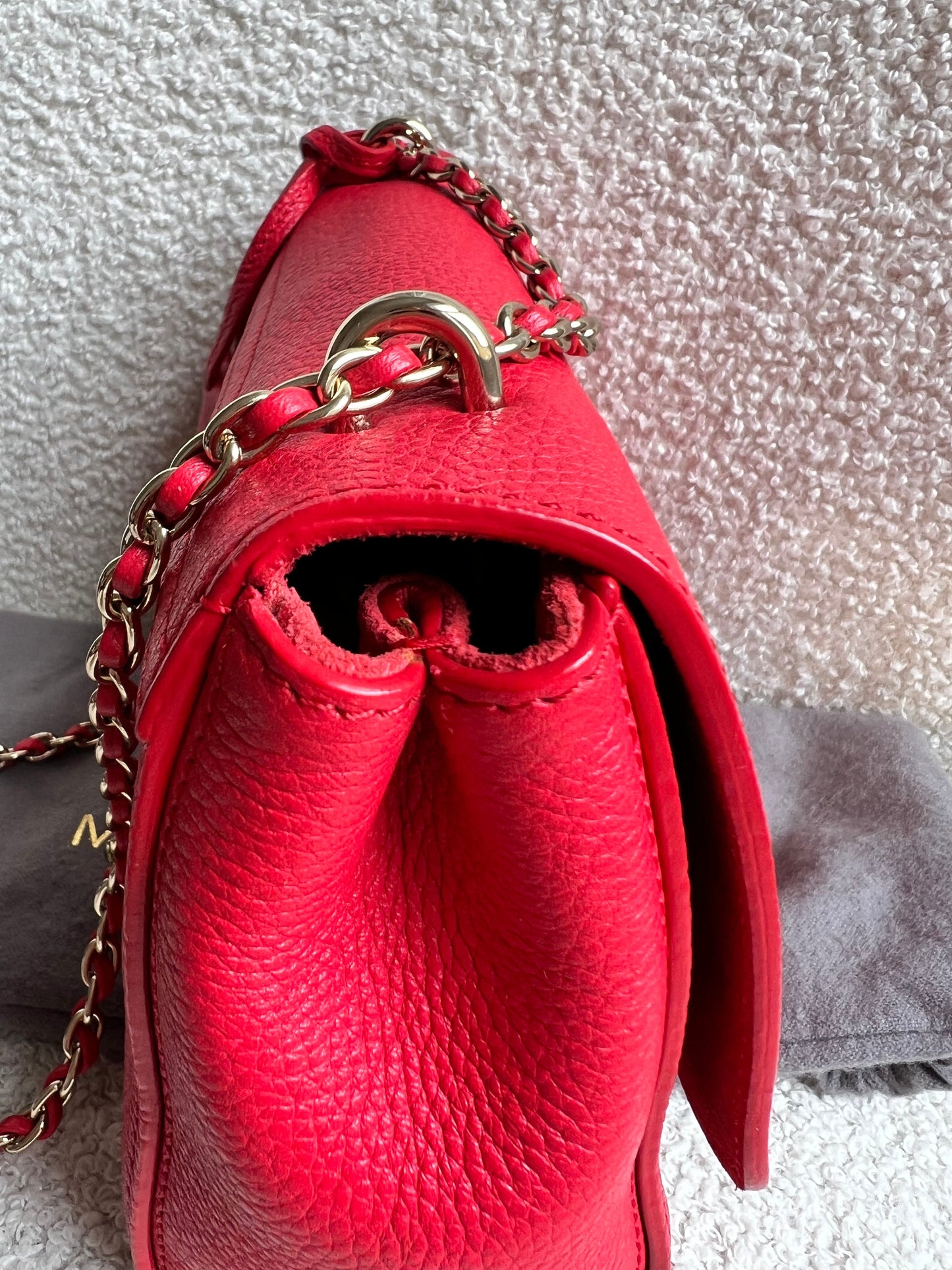 Mulberry Hibiscus Red Regular Lily with Gold Hardware (RRP £995)
