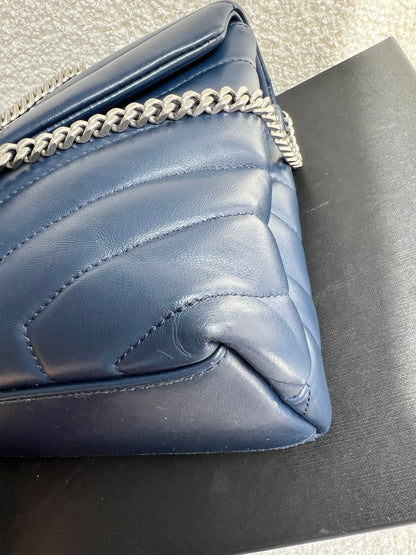 Yves Saint Laurent (YSL) Navy Blue Small LouLou (RRP £1,900)