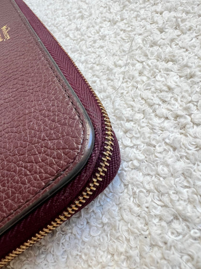 Mulberry Oxblood Continental Wallet (RRP £345)