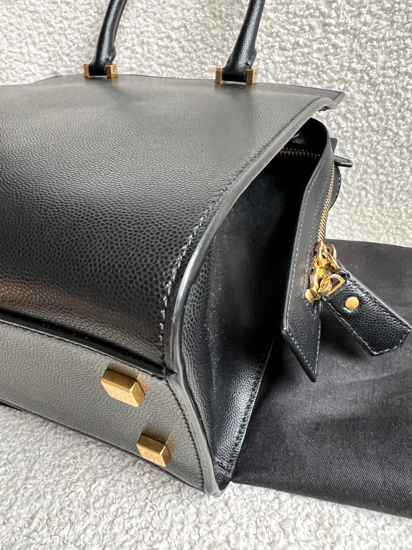 Yves Saint Laurent (YSL) Small Black Uptown Tote Shoulder Bag (RRP £1650)