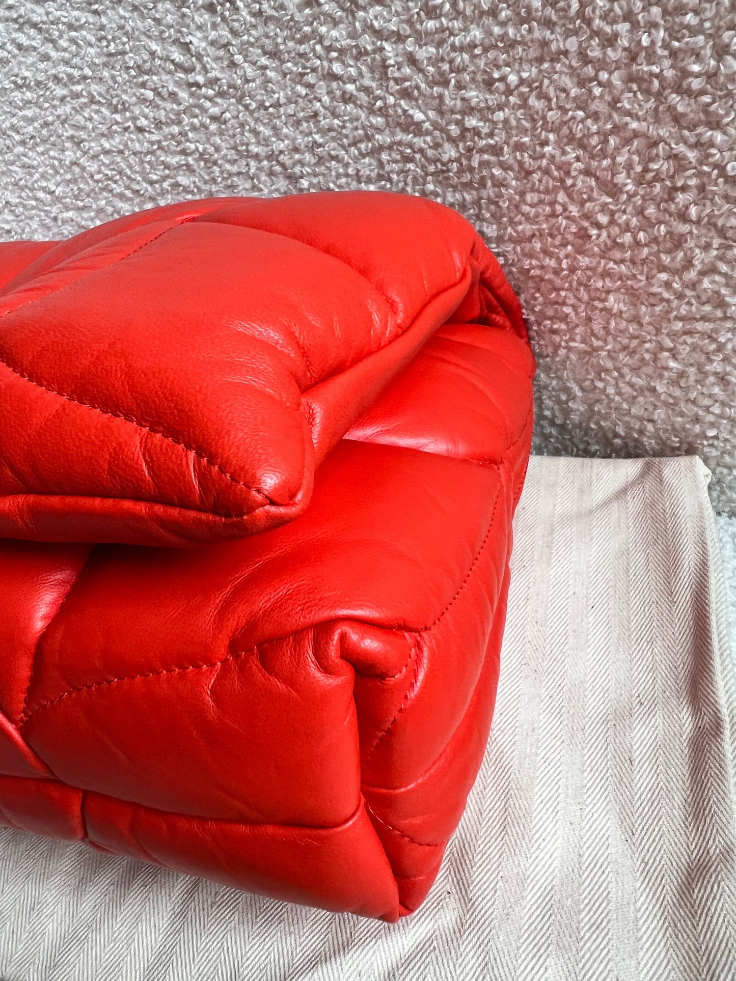 Mulberry Coral Orange Softie in Pillow Effect Nappa Leather (RRP £1650)