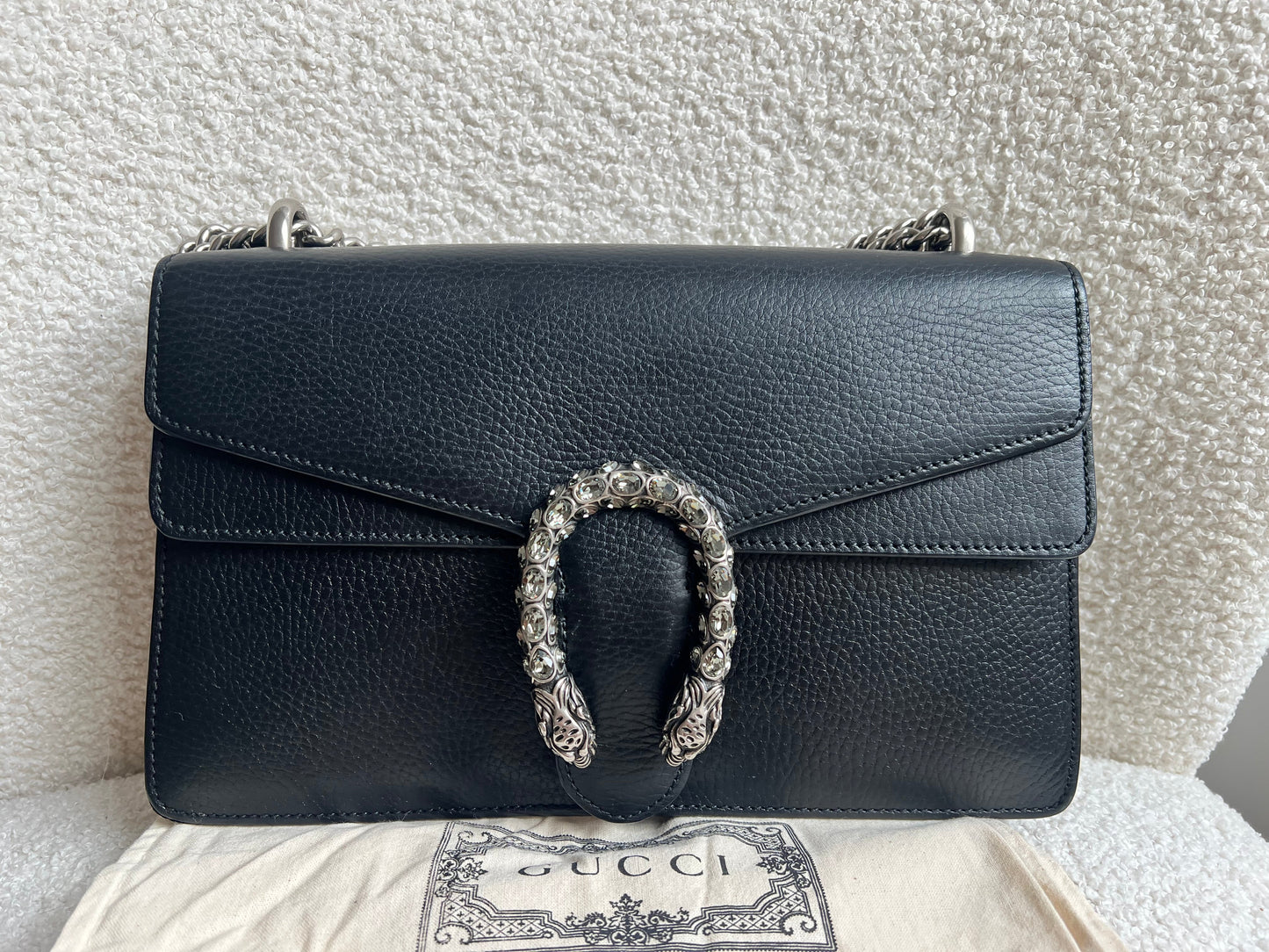 Gucci Dionysus GG Black Small Shoulder Bag (RRP £2,670)