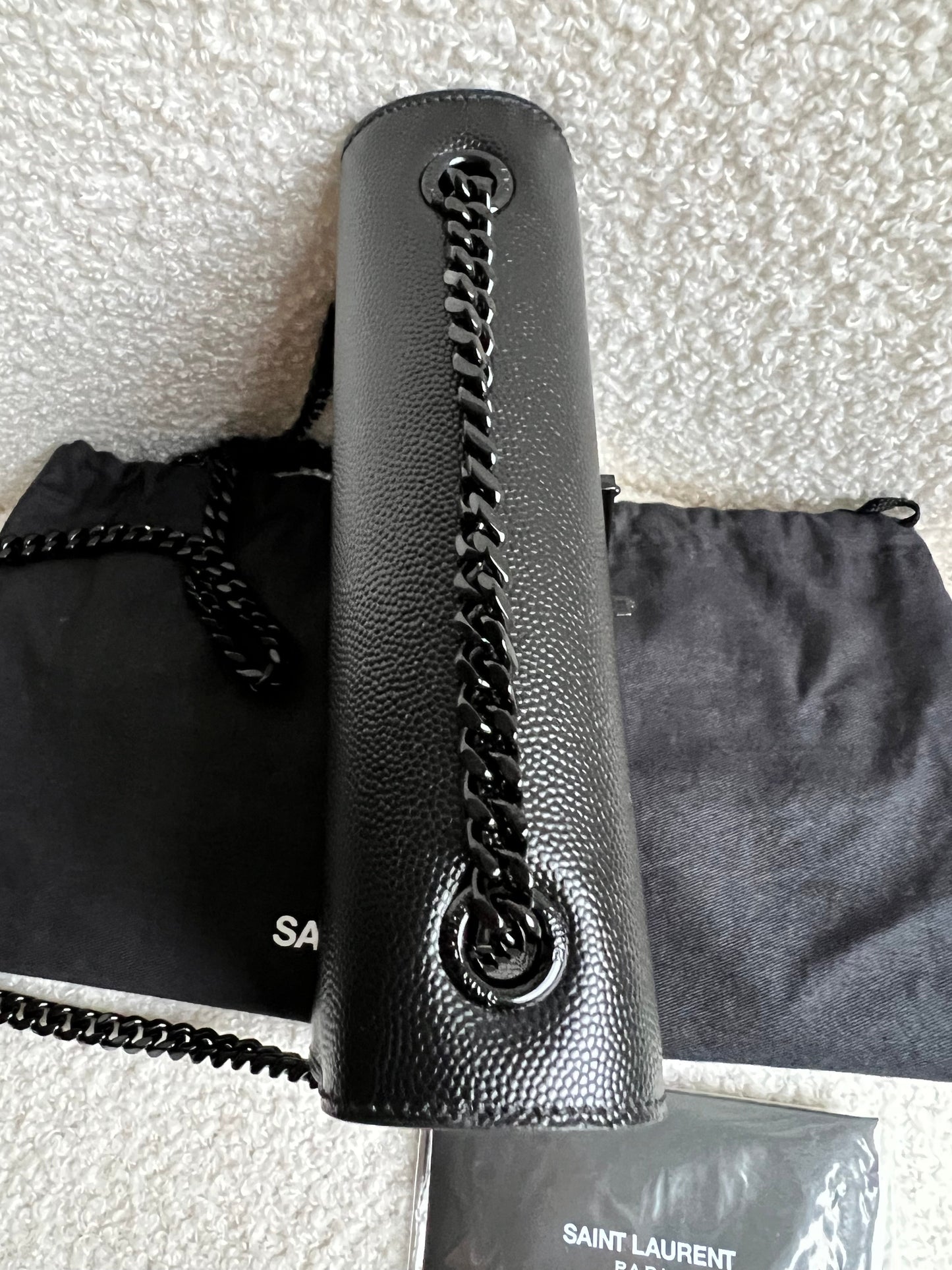 Yves Saint Laurent (YSL) Black on Black Mini Kate