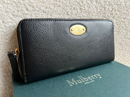 Mulberry Black Plaque Continental Wallet (RRP £375)