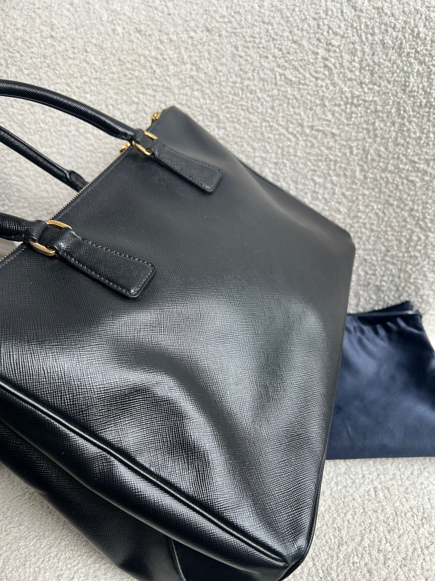 Prada Black Galleria Saffiano Tote