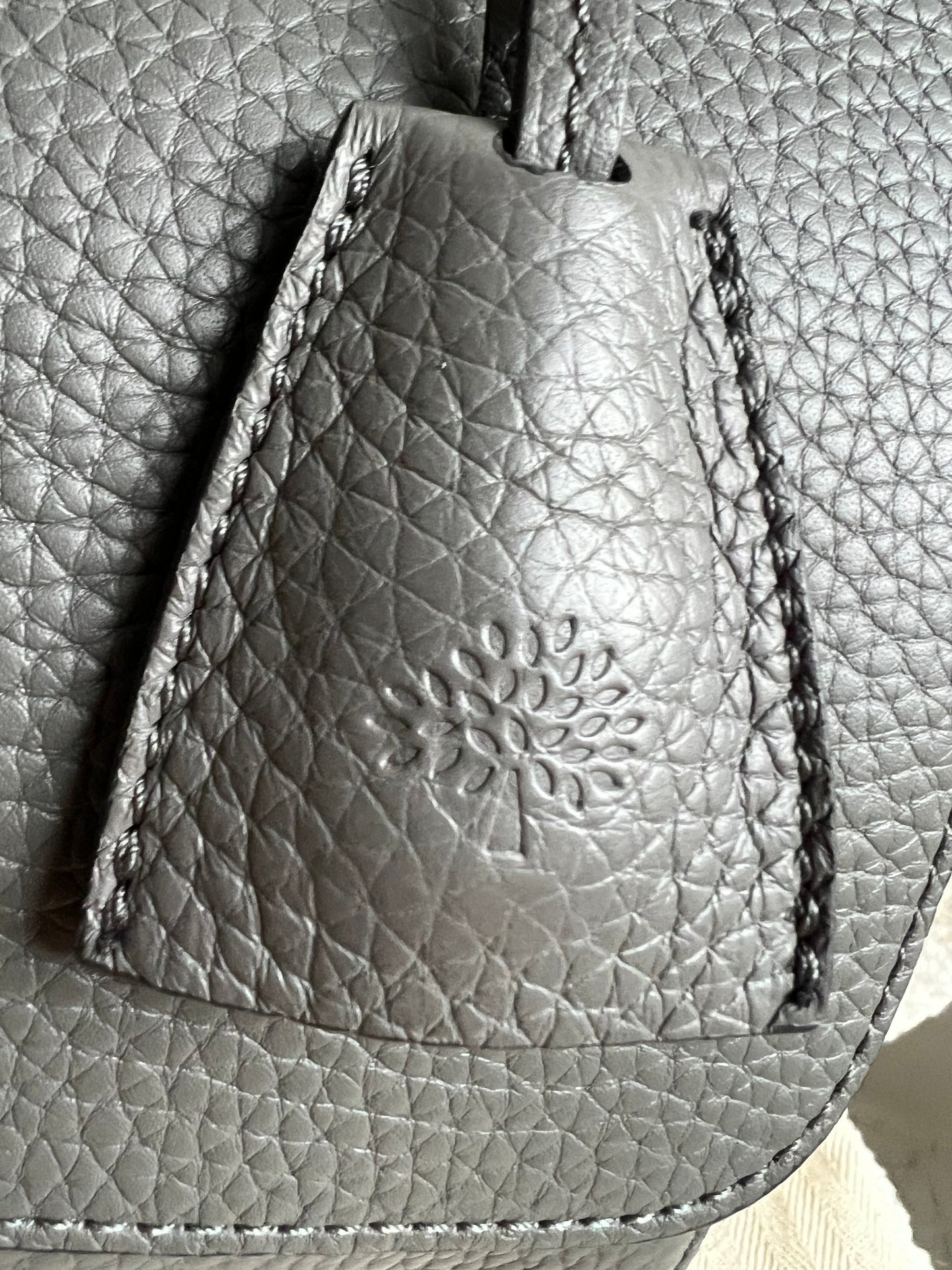 Mulberry Charcoal Grey Medium Top Handle Lily (RRP £1075)