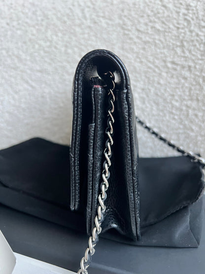 Chanel Black Caviar Wallet on Chain (RRP £2,930)