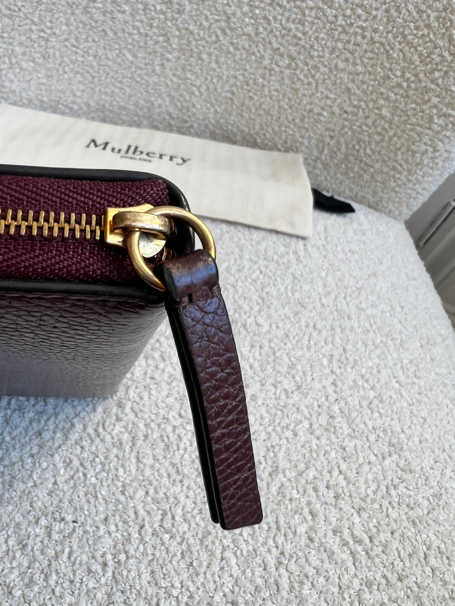 Mulberry Oxblood Continental Wallet (RRP £345)