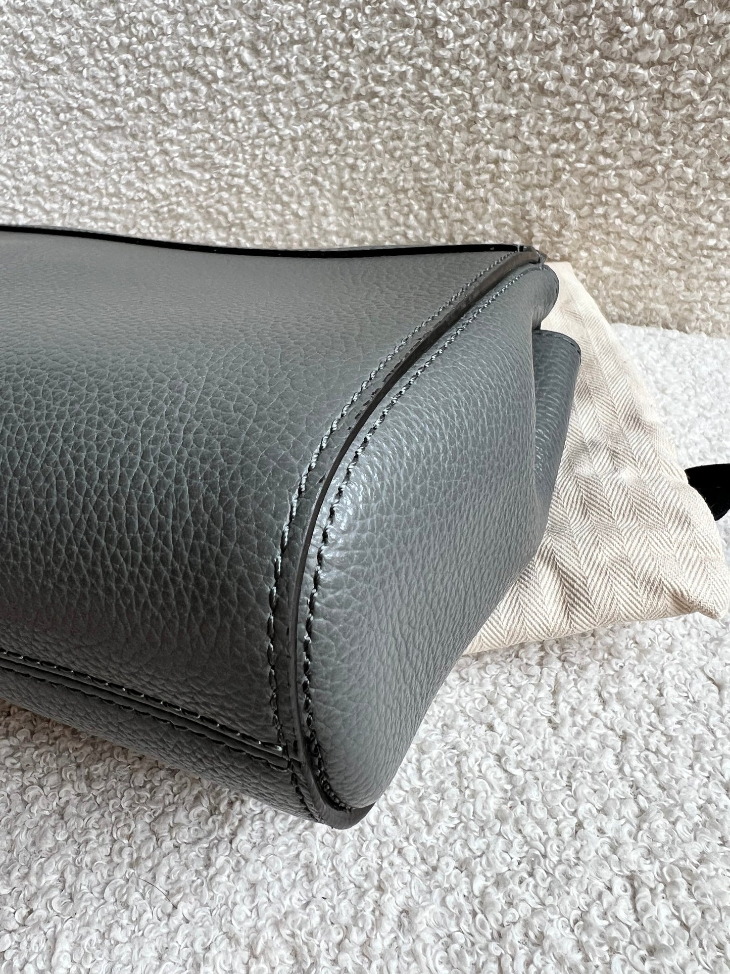 Mulberry Charcoal Grey Regular Lily with Gold Hardware (RRP £995)