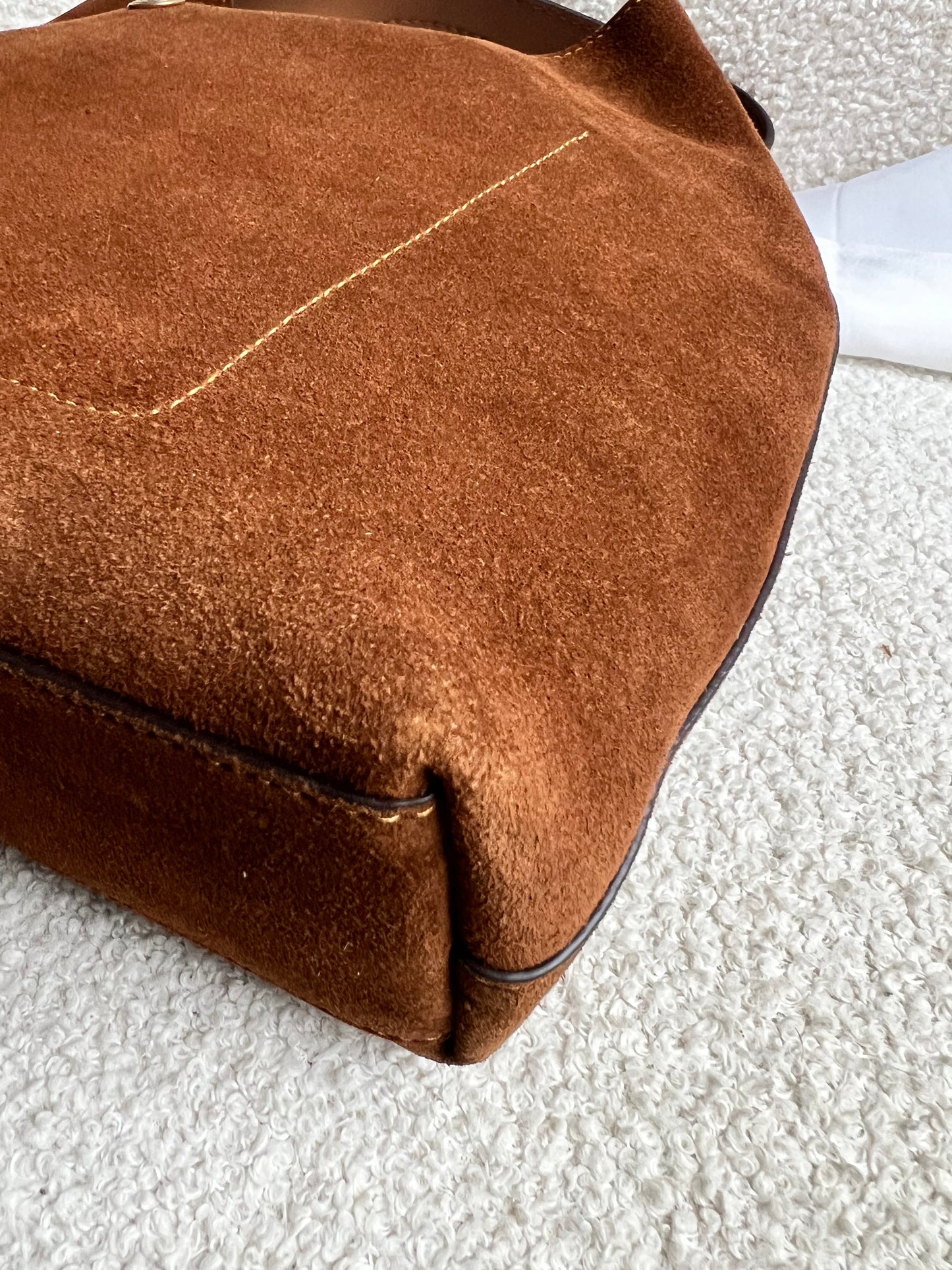 Coach Brown Suede Brooklyn 28 Shoulder Bag (RRP £350)