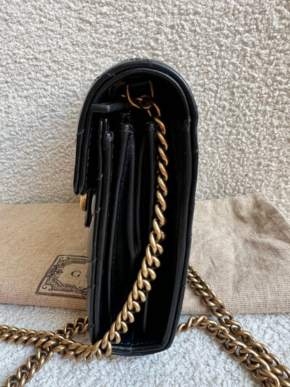 Gucci Black GG Marmont Matelasse Mini Bag (RRP £1440)