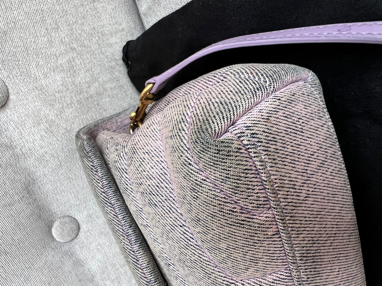 Yves Saint Laurent (YSL) Denim Toy Lou Lou