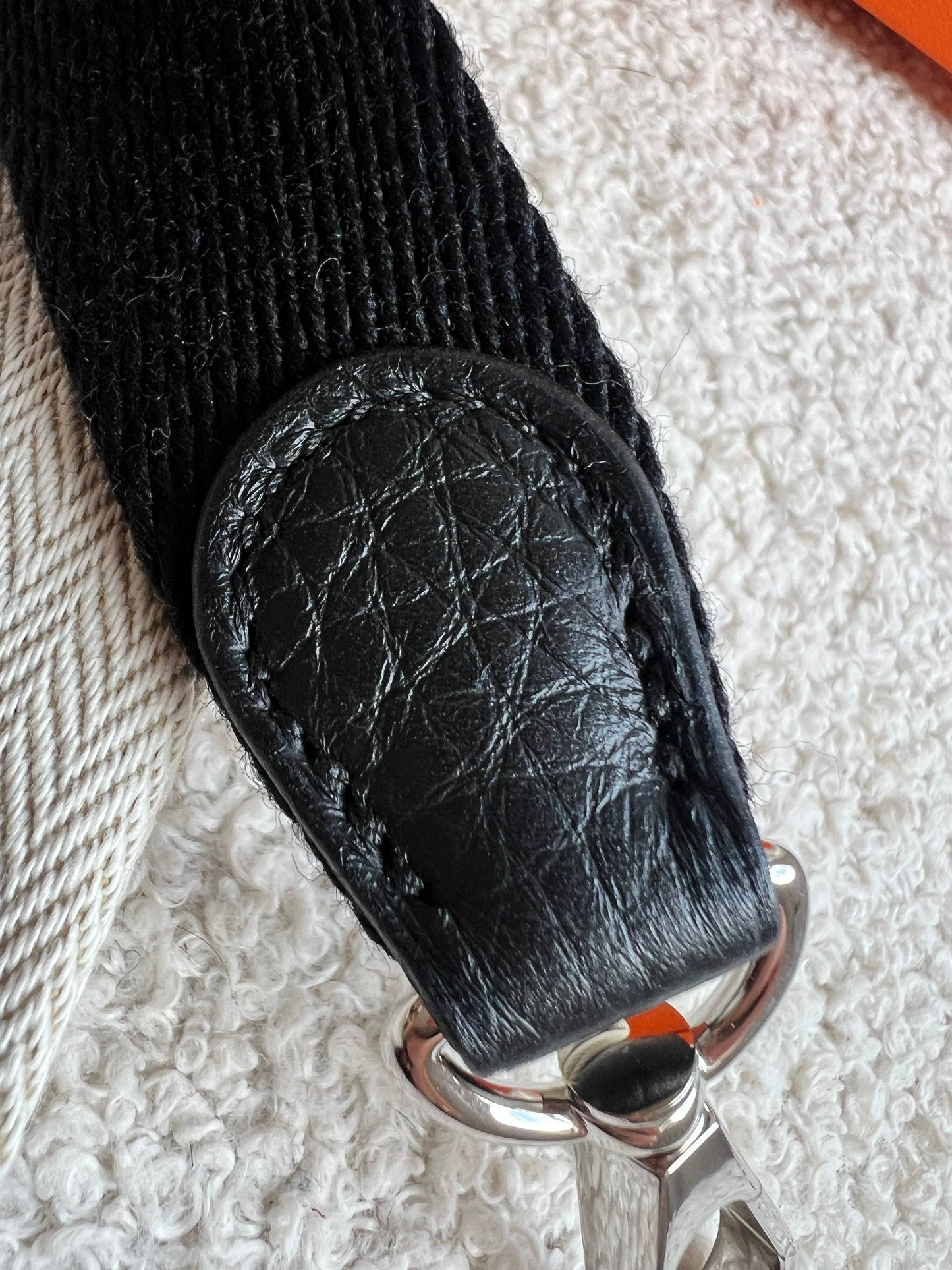 Hermes Evelyne TPM in Black Clemence Leather with Palladium Hardware