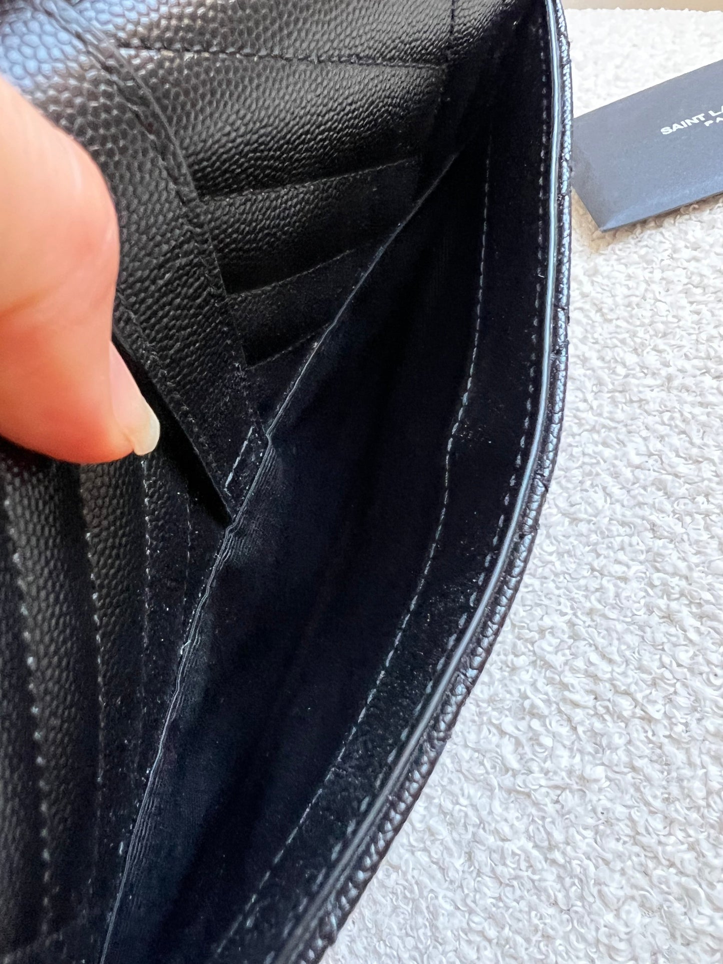 Yves Saint Laurent (YSL) Black Medium Envelope Bag (RRP £2,235)