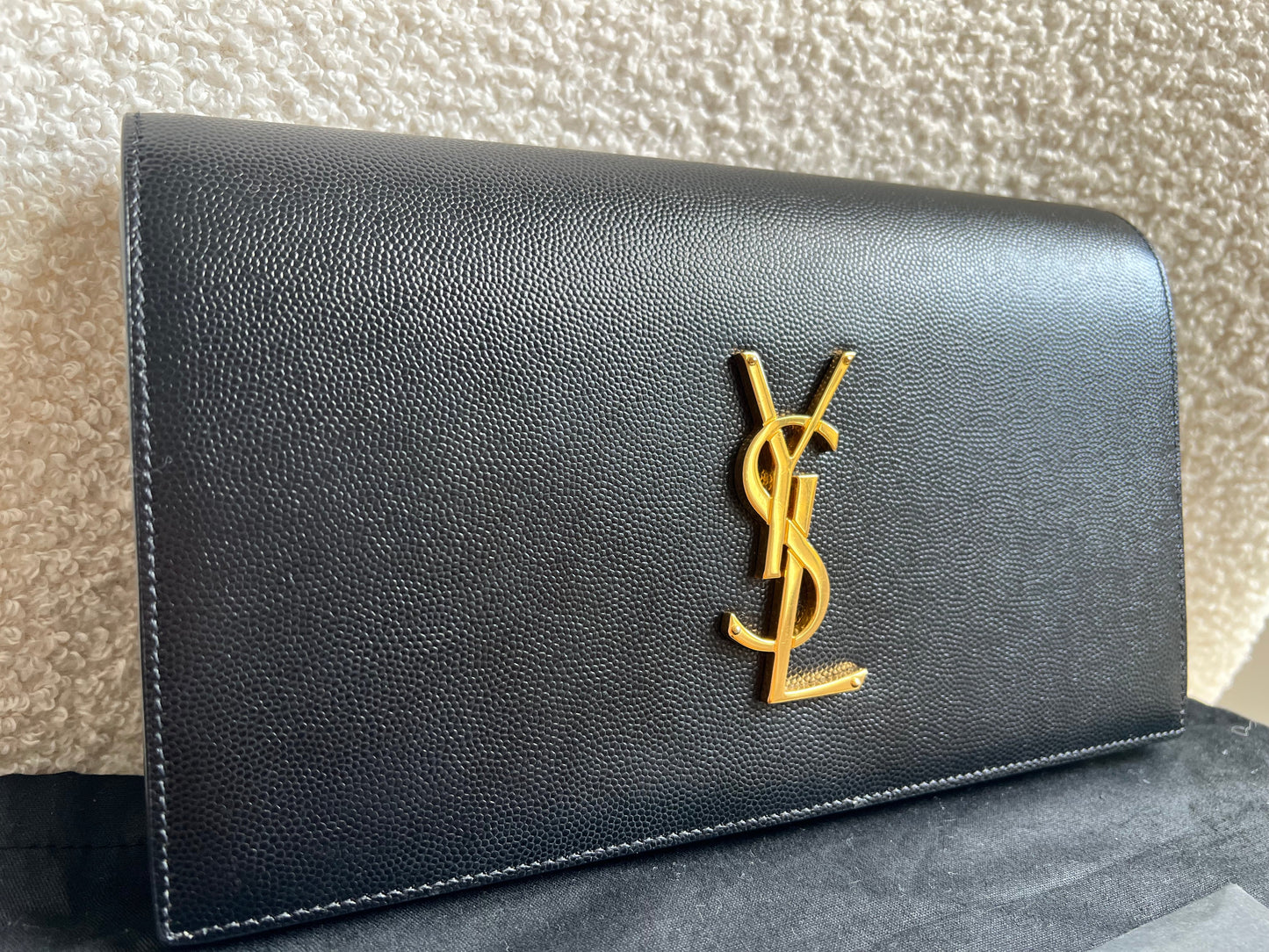 Yves Saint Laurent (YSL) Black Kate Clutch (RRP £1,190)