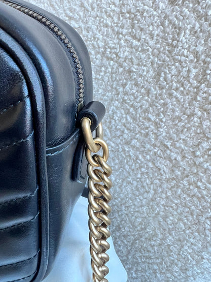 Gucci GG Black Marmont Small Shoulder Bag (RRP £1440)