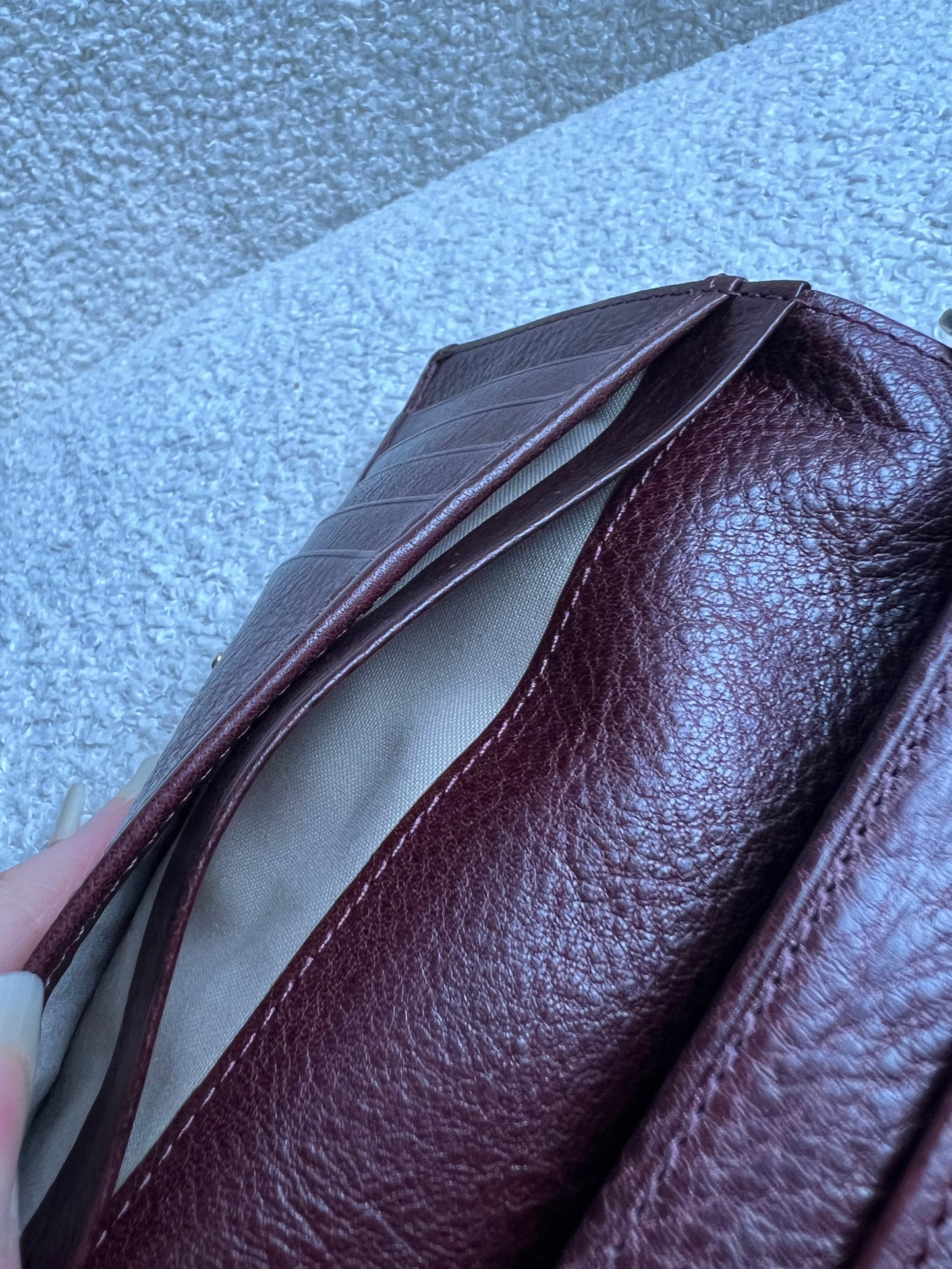 Mulberry Oxblood French Purse (RRP £295)