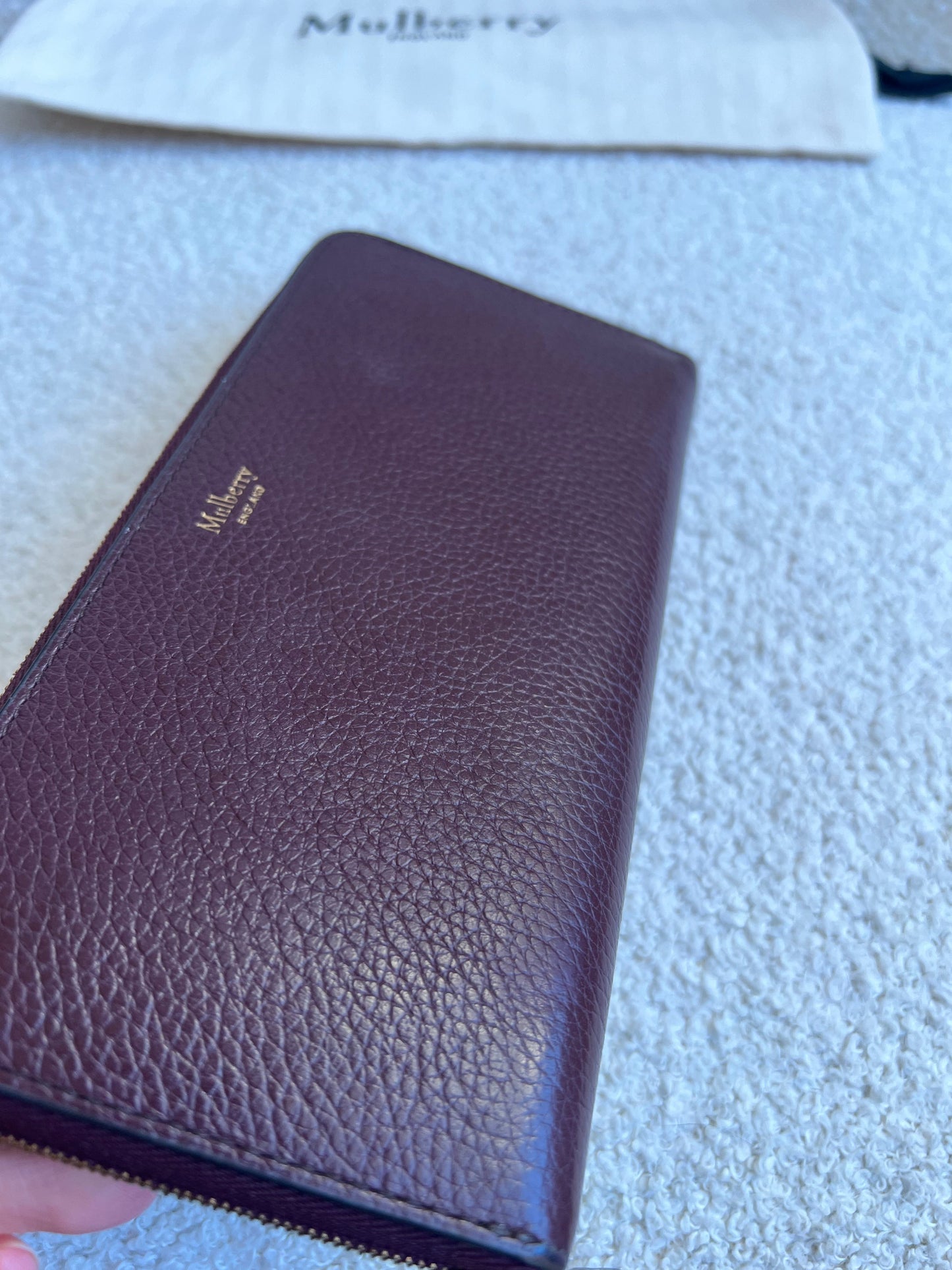Mulberry Oxblood Continental Wallet (RRP £345)