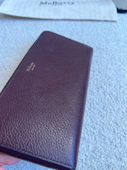 Mulberry Oxblood Continental Wallet (RRP £345)
