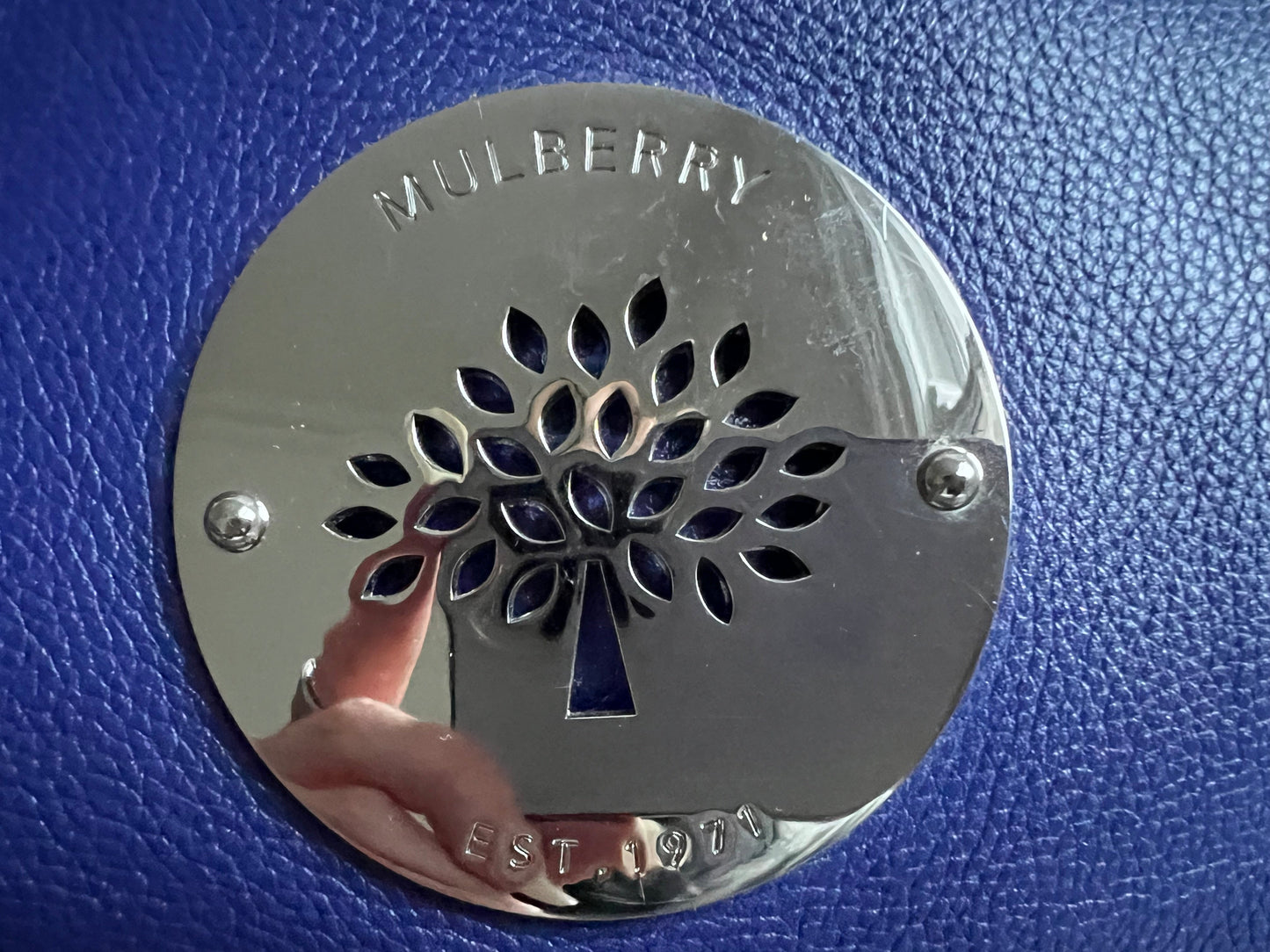 Mulberry Blue Daria Satchel (RRP £795)