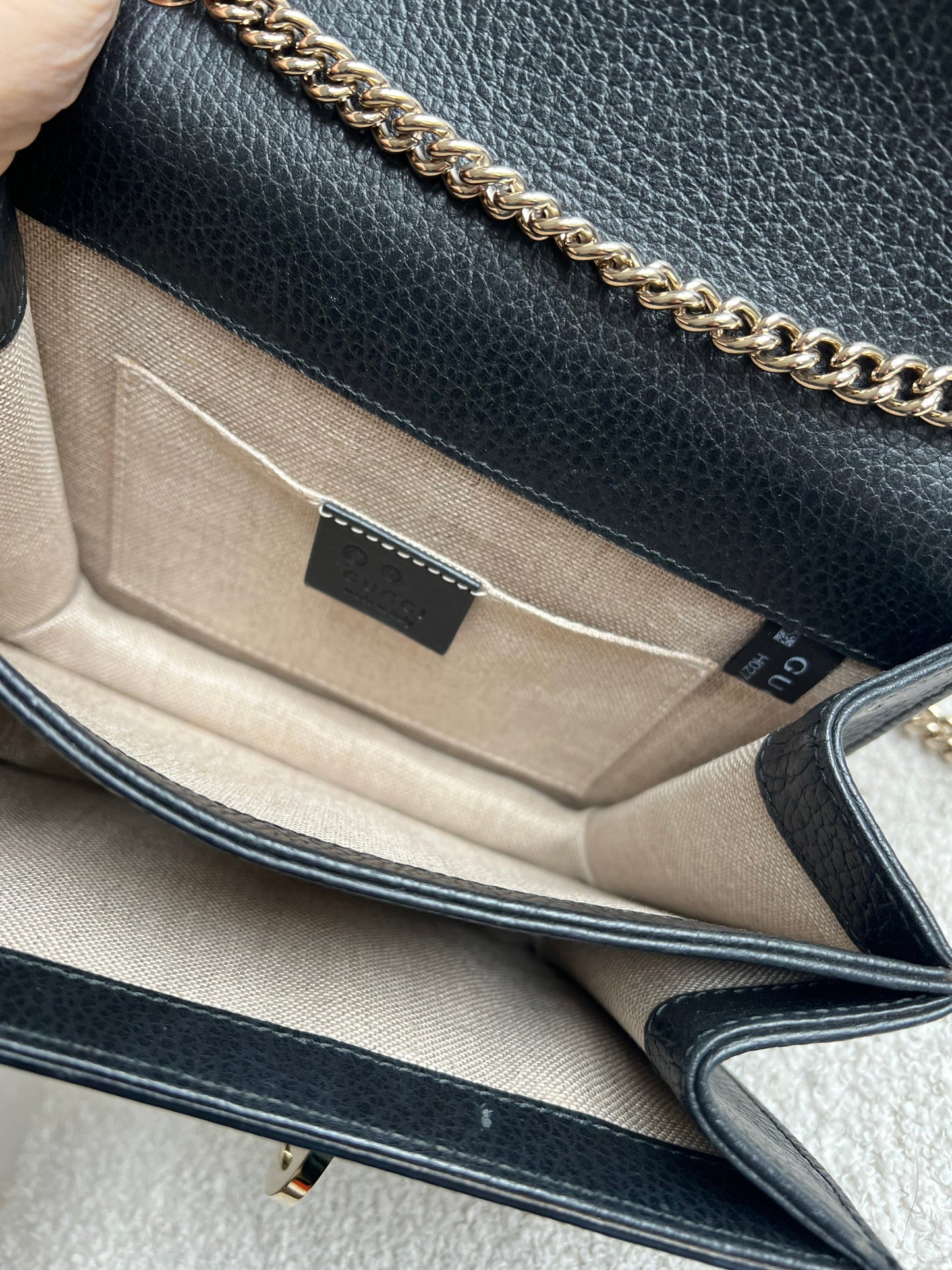 Gucci Interlocking GG Black Small Shoulder Bag