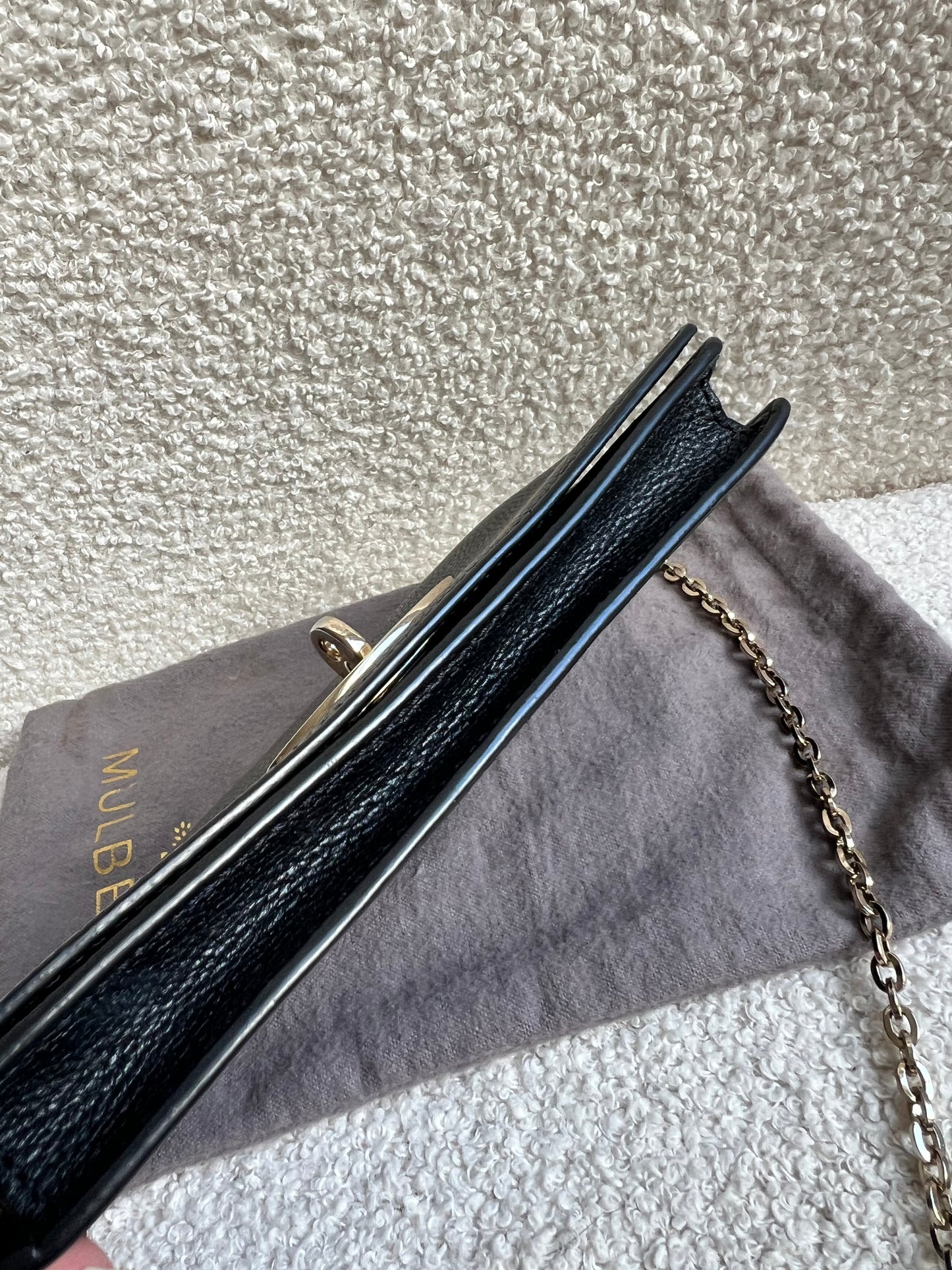 Mulberry Black Bayswater Clutch (RRP £495)
