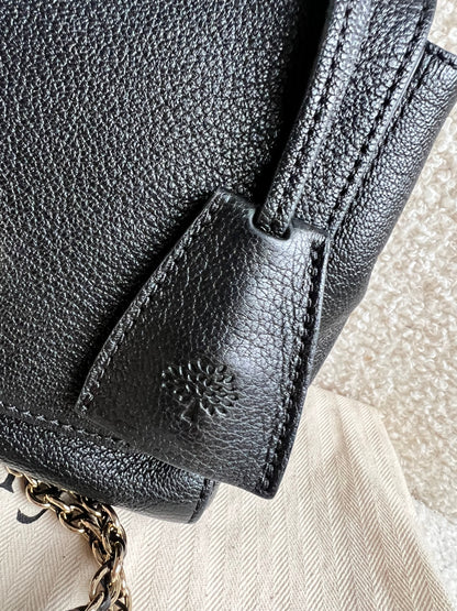 Mulberry Black Regular Lily with Gold Hardware (RRP £995)