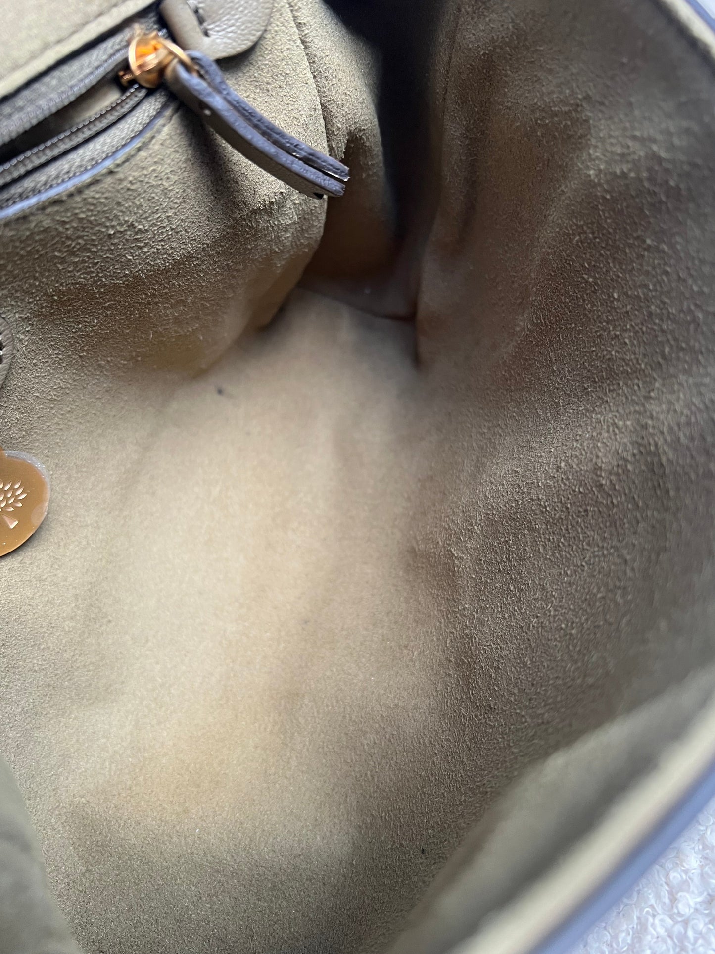 Mulberry Linen Regular Lily with Gold Hardware (RRP £995)