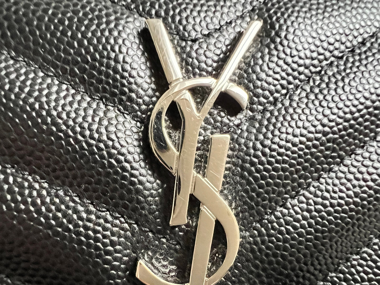 Yves Saint Laurent (YSL) Black Cassandra Zip Pouch (RRP £365)