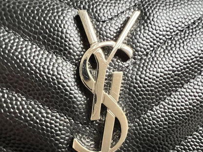 Yves Saint Laurent (YSL) Black Cassandra Zip Pouch (RRP £365)